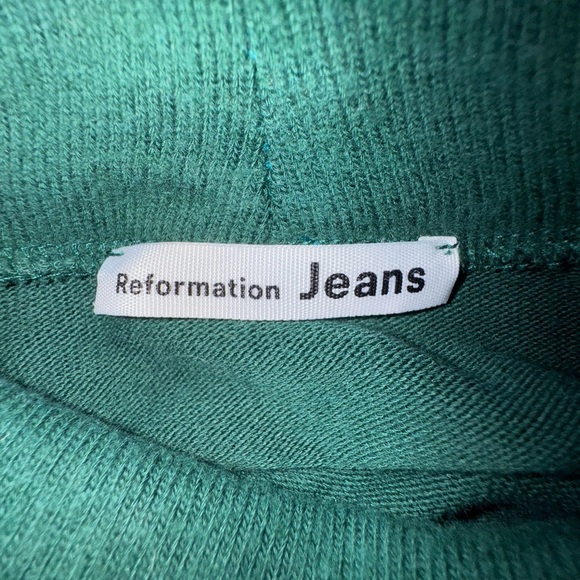 Reformation Cydney Forest green mock neck top. Size XS. VGUC. - Picture 7 of 16